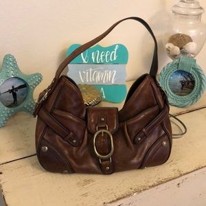 Brown leather Gianni Bini purse